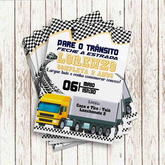Convite Impresso - Caminhão