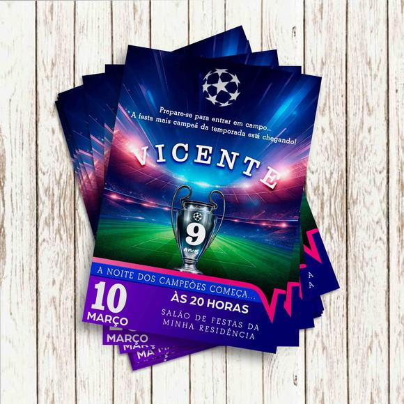 Convite Impresso - Champeons League 02