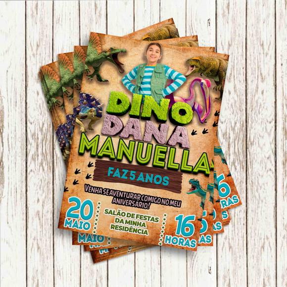 Convite Impresso - Dino Dana
