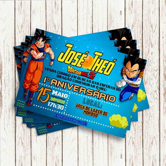 Convite Impresso - Dragon Ball 03