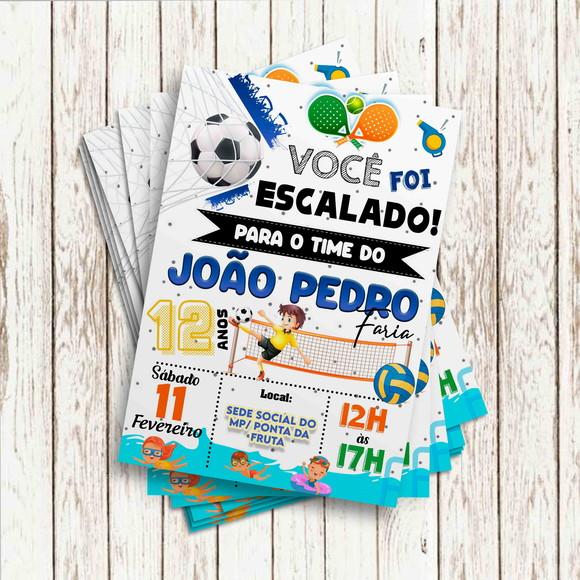 Convite Impresso - Esportes