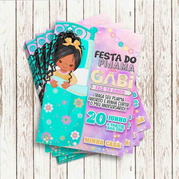 Convite Impresso - Festa do Pijama