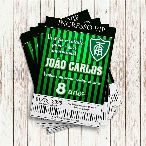 Convite Impresso - Futebol America Mg