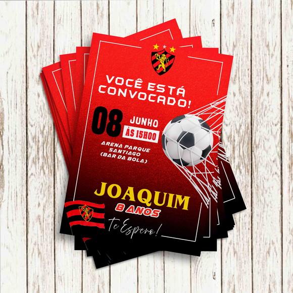 Convite Impresso - Futebol Sport Recife