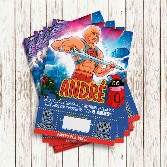 Convite Impresso - He-man