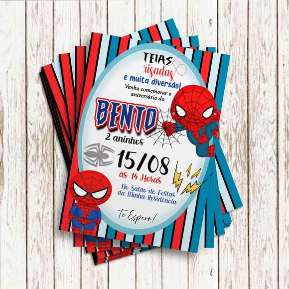 Convite Impresso - Homem Aranha Baby 02