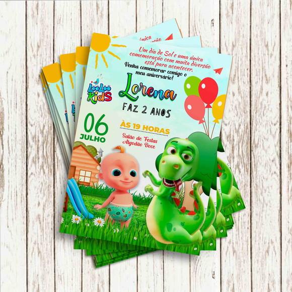 Convite Impresso - Looloo Kids Zigalu