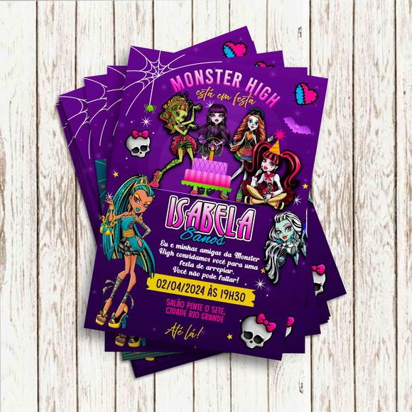 Convite Impresso - Monster High