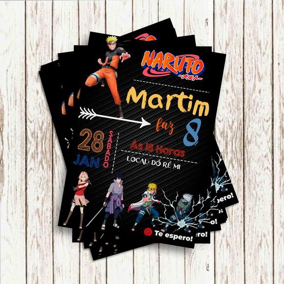 Convite Impresso - Naruto 04