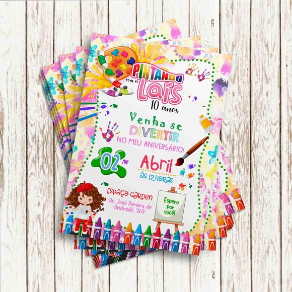 Convite Impresso - Pintando o 7
