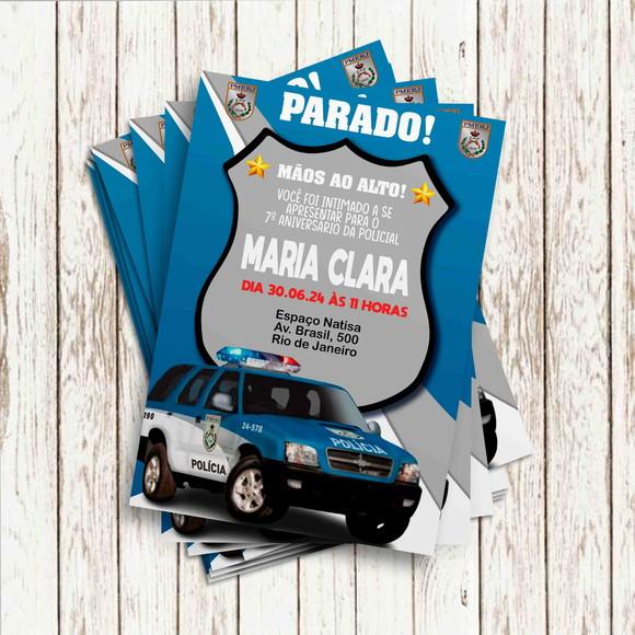 Convite Impresso - Policia Militar Rj