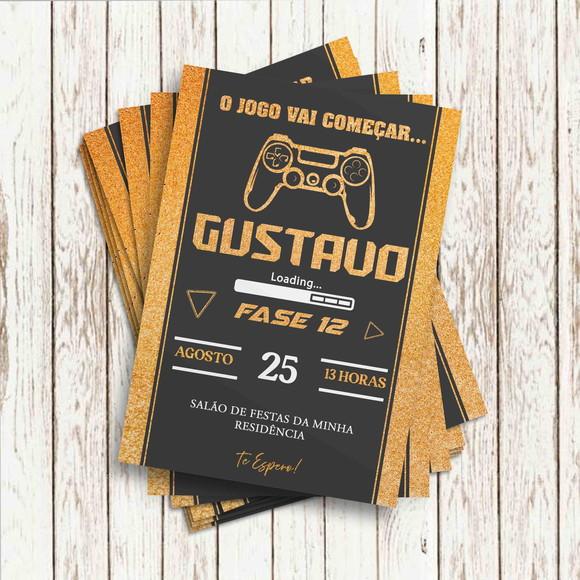 Convite Impresso - Video Game / Gamer 02