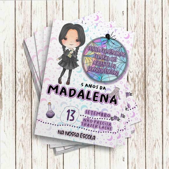 Convite Impresso - Wandinha Candy