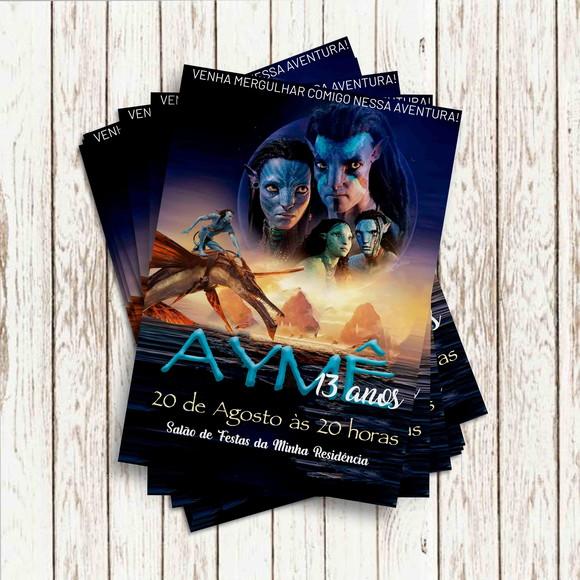 Convite Impresso (10x15) - Avatar