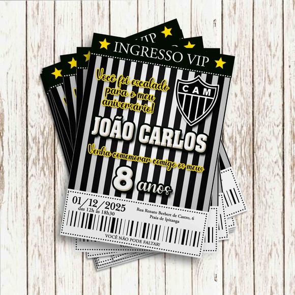 Convite Impresso (10x15) - Atletico Mineiro