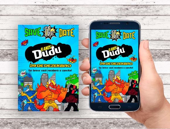 Convite Save The Date - Goo Jit Zu
