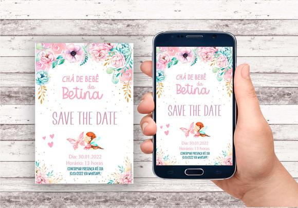 Convite Save The Date - Jardim Encantado 02