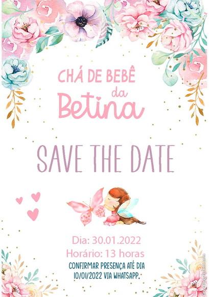 Convite Save The Date - Jardim Encantado 02