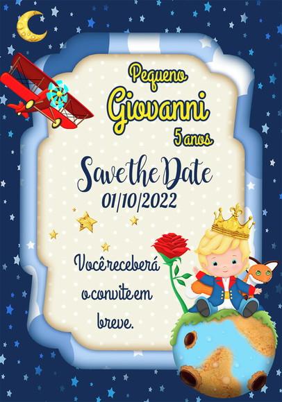 Convite Save The Date - o Pequeno Principe 02