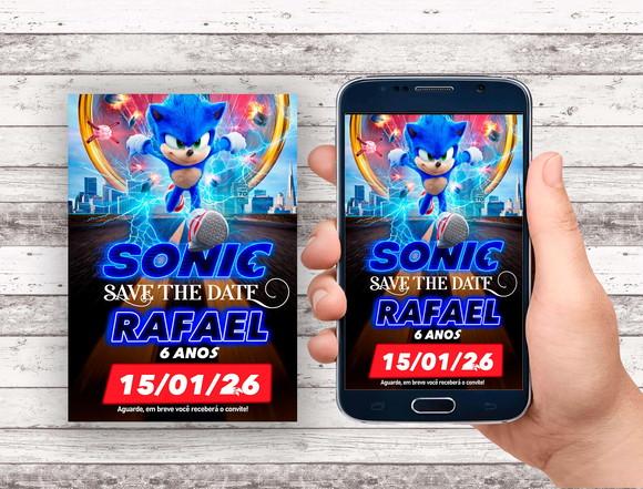 Convite Save The Date - Sonic