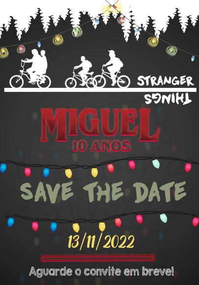 Convite Save The Date - Stranger Things