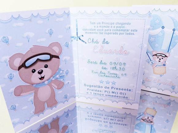 Convite Urso Baloeiro