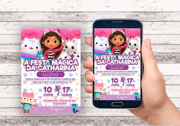Convite Virtual - a Casa Magica da Gabby