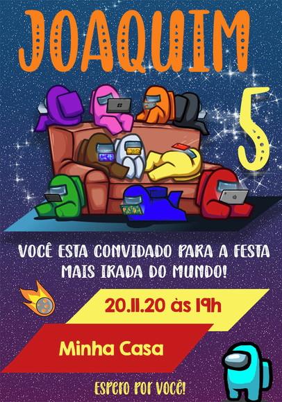 Convite Virtual - Among Us