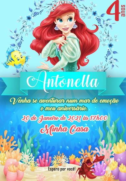 Convite Virtual - Ariel
