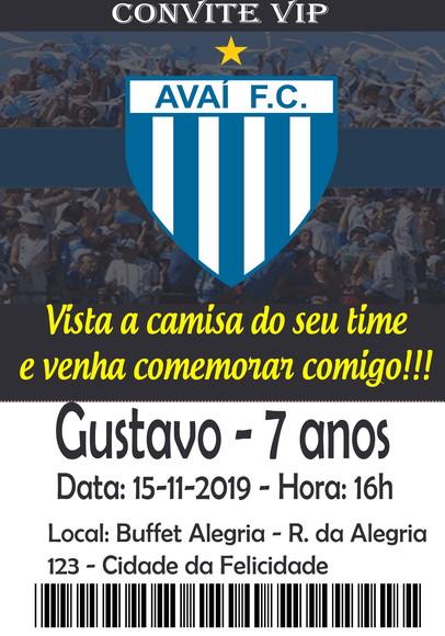 Convite Virtual - Avaí Fc