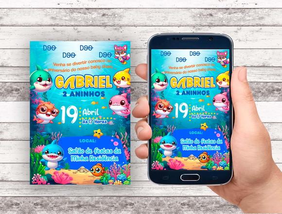 Convite Virtual - Baby Shark 02