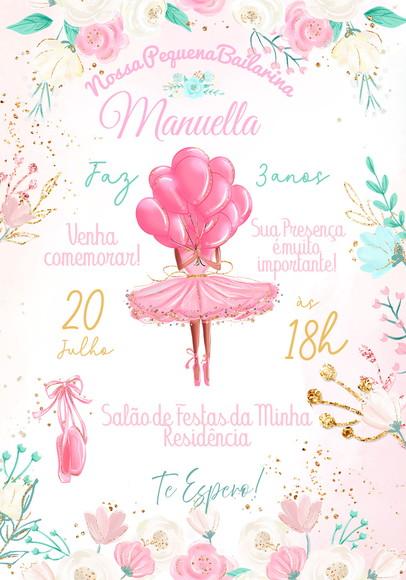 Convite Virtual - Bailarina 09