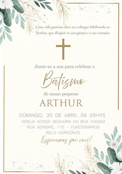 Convite Virtual - Batizado Clean 02