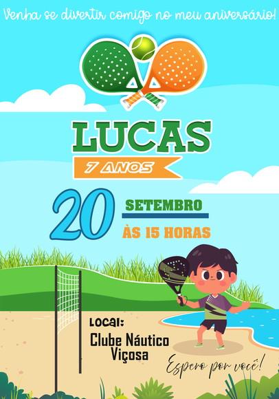 Convite Virtual - Beach Tennis Menino
