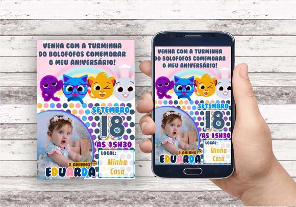 Convite Virtual - Bolofofos com Foto