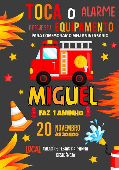 Convite Virtual - Bombeiros Cute 02
