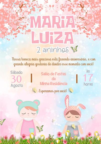 Convite Virtual - Boneca Angela