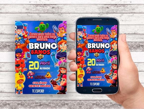 Convite Virtual - Brawl Stars