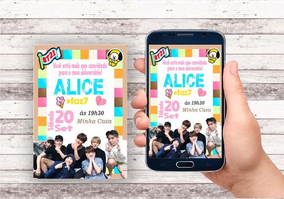 Convite Virtual - Bts