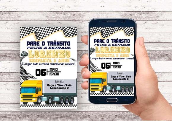 Convite Virtual - Caminhão