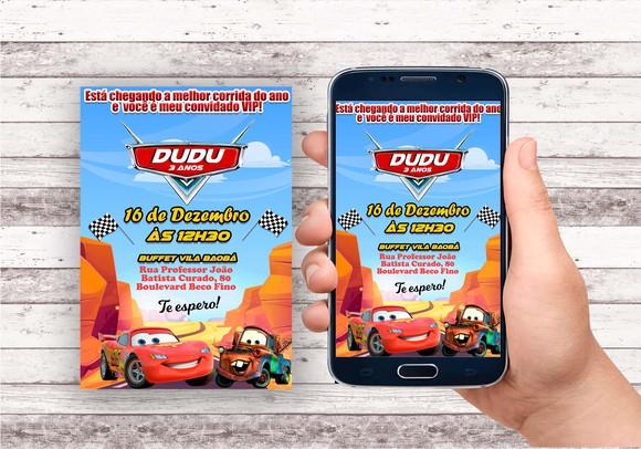 Convite Virtual - Carros 03