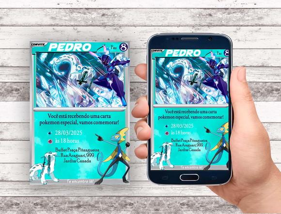 Convite Virtual - Carta Pokemon Chien Pao