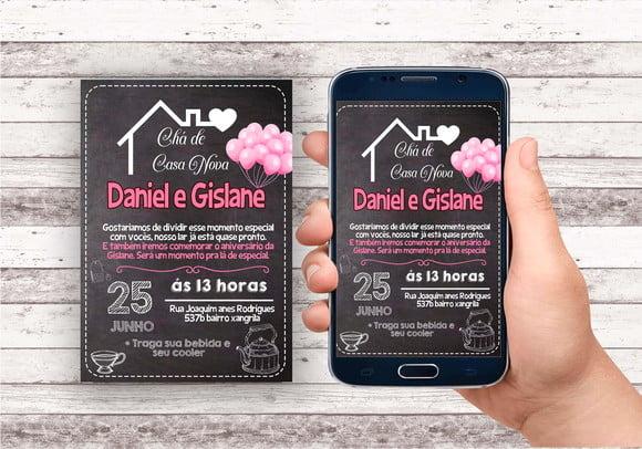 Convite Virtual - Cha de Casa Nova