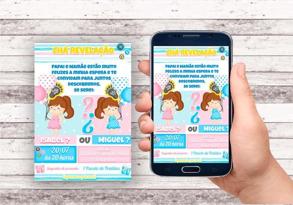 Convite Virtual - Cha Revelação
