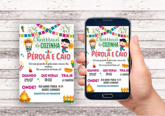 Convite Virtual - Charraia de Cozinha