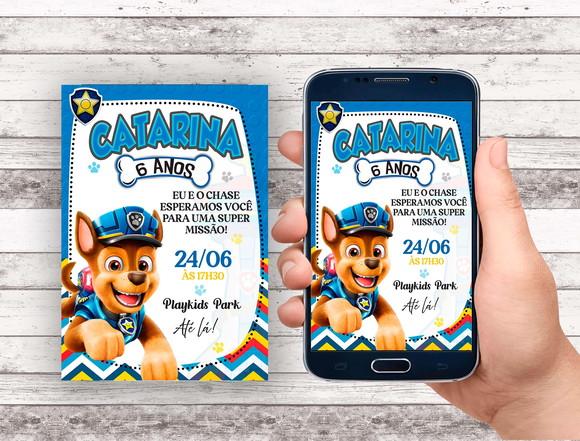 Convite Virtual - Chase/ Patrulha Canina