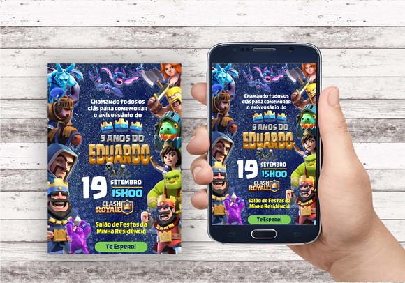 Convite Virtual - Clash Royale