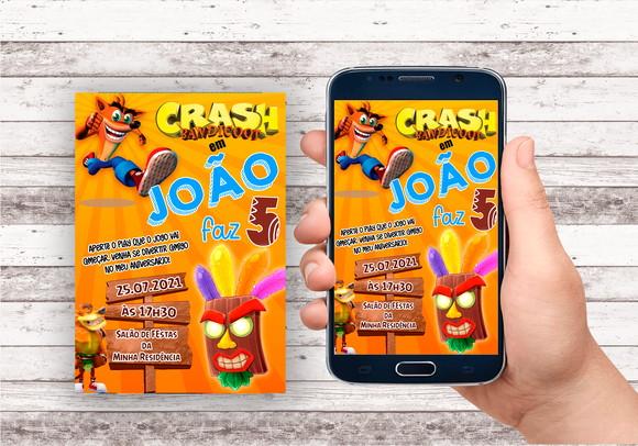 Convite Virtual - Crash Bandicoot 02