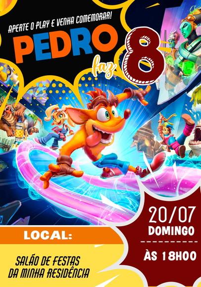 Convite Virtual - Crash Bandicoot 03