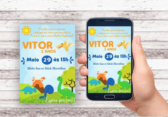 Convite Virtual - Dino Baby 10
